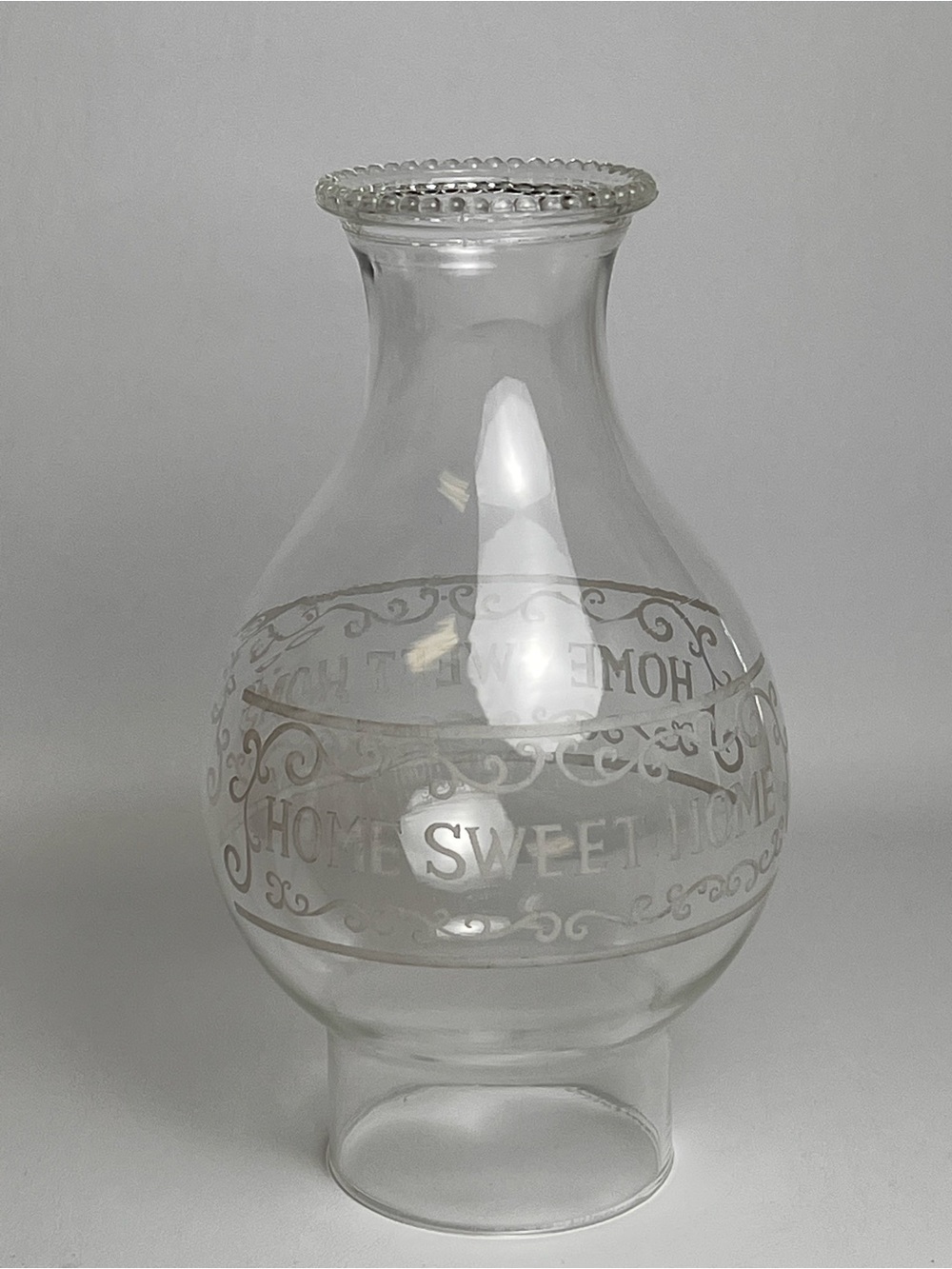 Home Sweet Home Borosilicate Kerosene Oil Lamp Chimney 3” x 8 3/4” - Picture 2 of 12